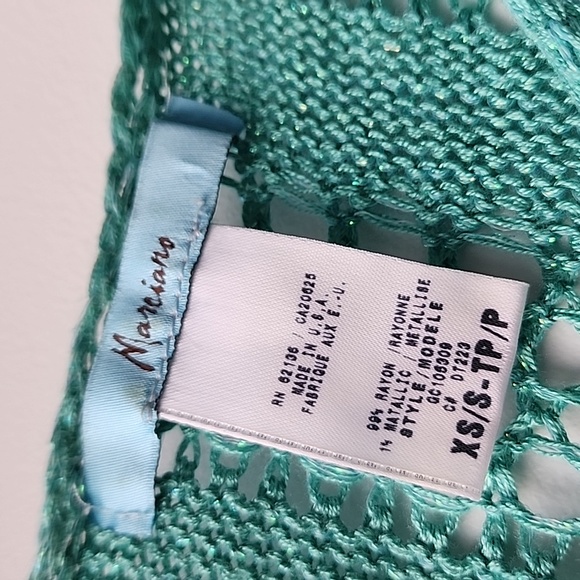 Vintage Marciano Boat Neck Pointelle Knit Tank Top - Picture 7 of 8